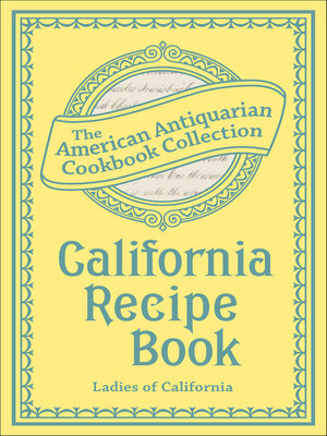 cover image of California Recipe Book